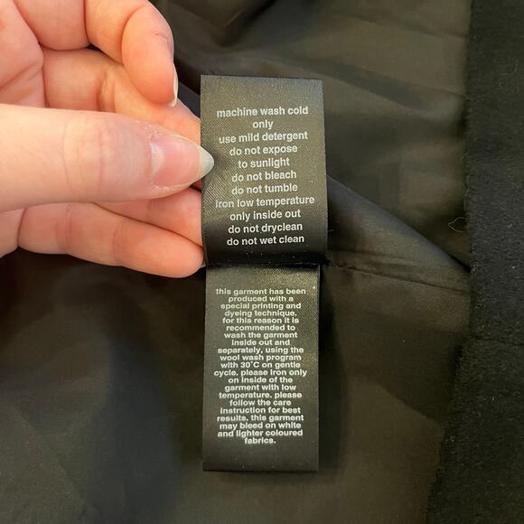 Rundholz Black Label Oversized Coat Medium Wool Blend Architectural Minimalist - Picture 12 of 16